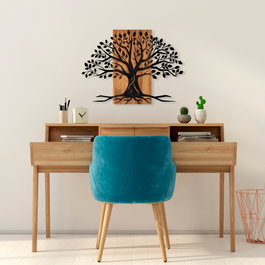 Wallity Willow - 382 Accesorio de Pared de Madera y Metal